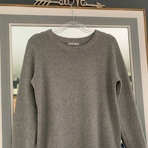 Gray scoop neck sweater
